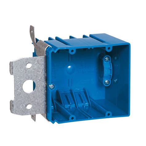 double gang electrical box meeting nec cable clamping|single knockout cables in metal box.